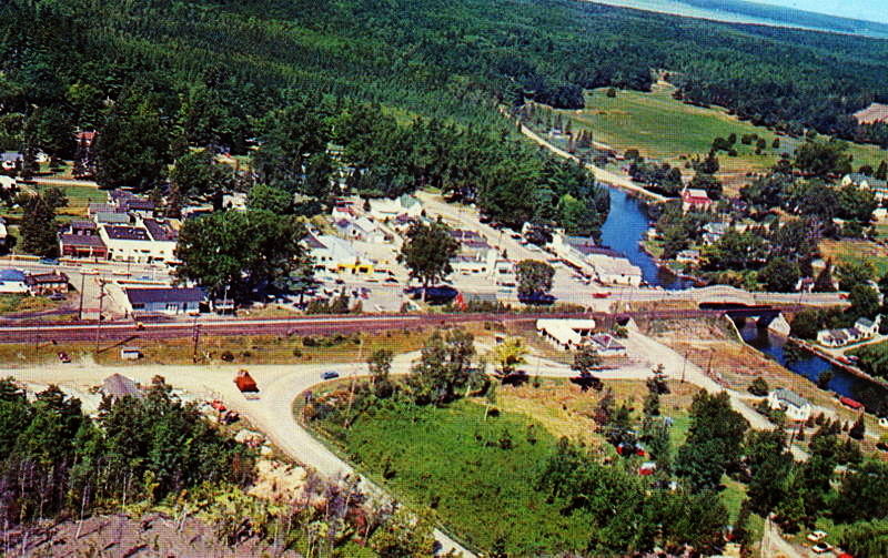 Indian River Inn (Brass Rail Bar & Grill) - General Vintage Postcard Of Indian River (newer photo)